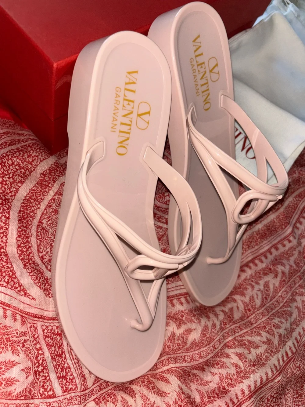 Valentino Vlogo PVC slide sandals size 40 NIB Authentic